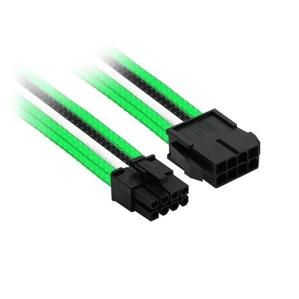 8-Pin PCI-E Verlängerung Single (0,3m) grün/weiß/schwarz