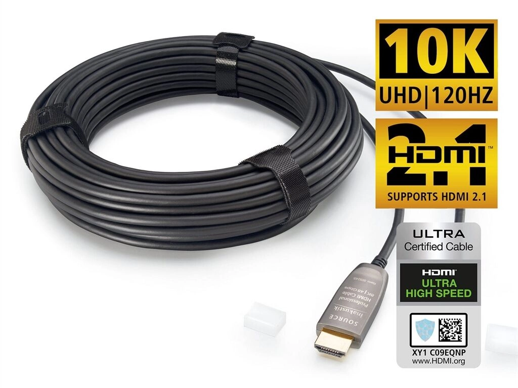Profi HDMI 8K 48Gbps LWL Kabel (10m)