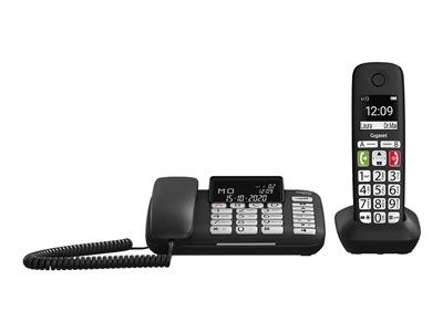 DL780 Plus Schnurlos + Schnurgebundenes Telefon schwarz