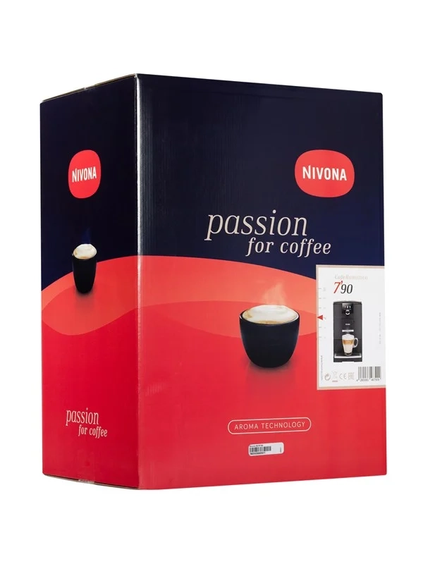 CafeRomatica NICR 790 Kaffee-Vollautomat mattschwarz/chrom, Latte Macchiato/Cappuccino, Stahl-Kegel-Mahlwerk, 15 bar, 2,2 l, Steuerung über Smartphone
