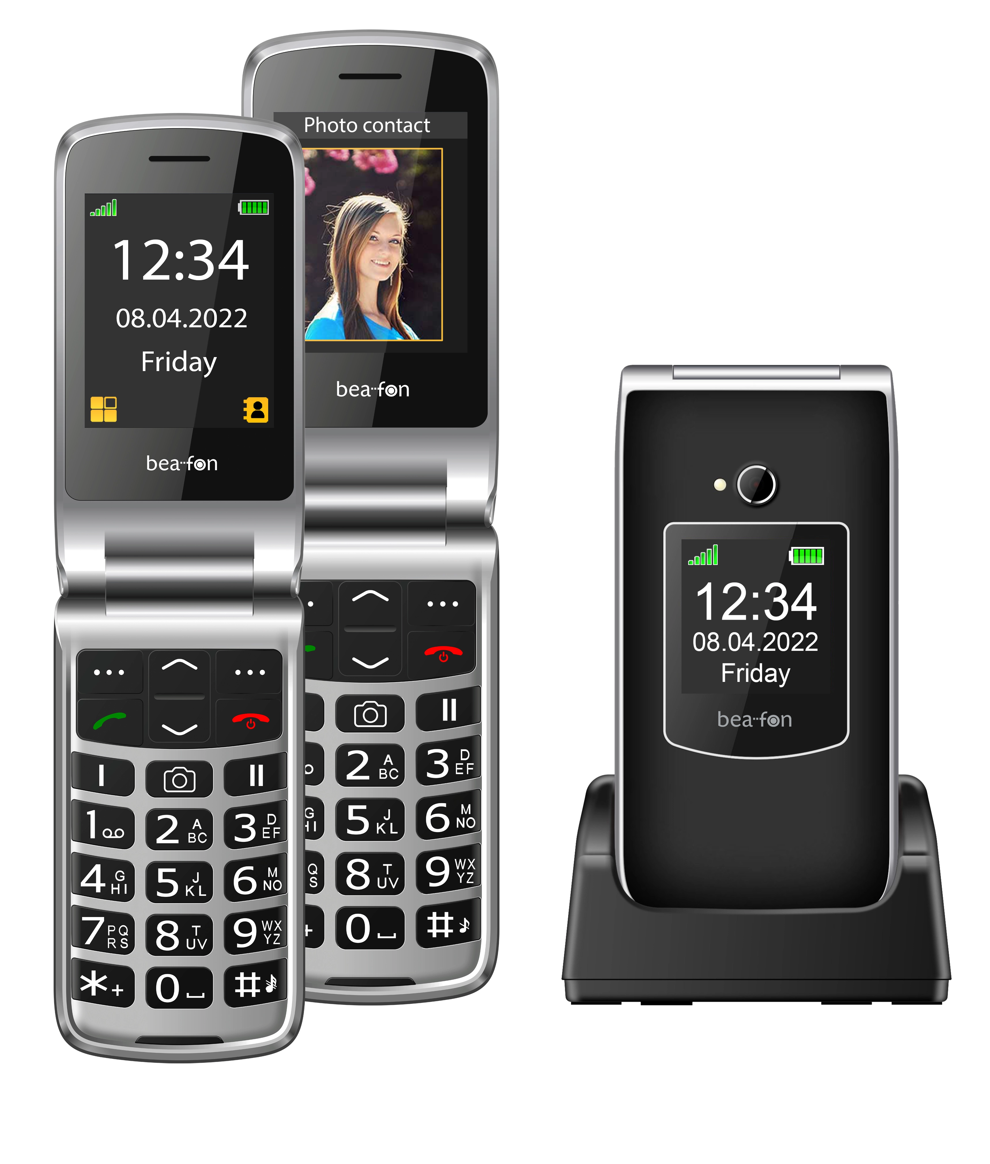 SL605 Seniorenhandy schwarz/silber