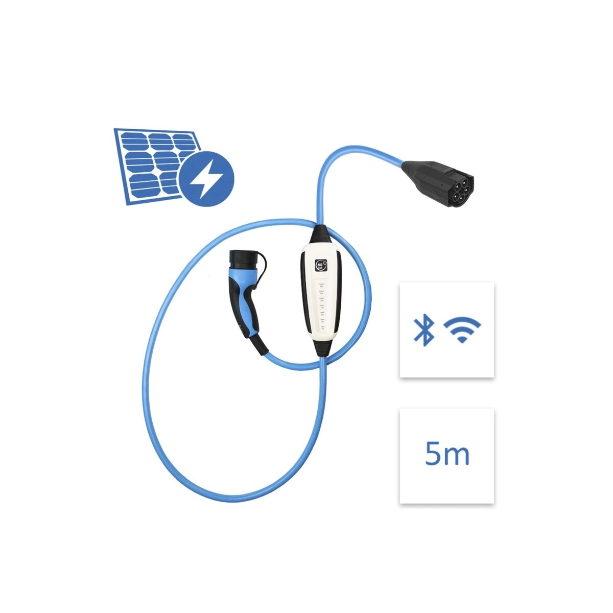 Pure Standard WLAN 32A (5m) Ladestation/Wallbox für Photovoltaik-Nutzer