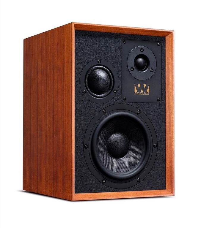 Super Denton /Paar Klein-/Regallautsprecher mahogany red