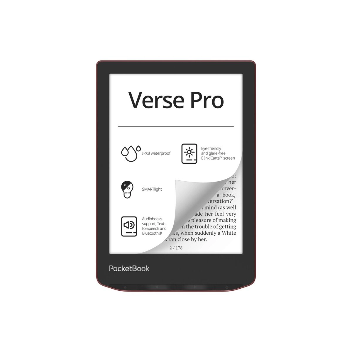 Verse Pro E-Book Reader passion red