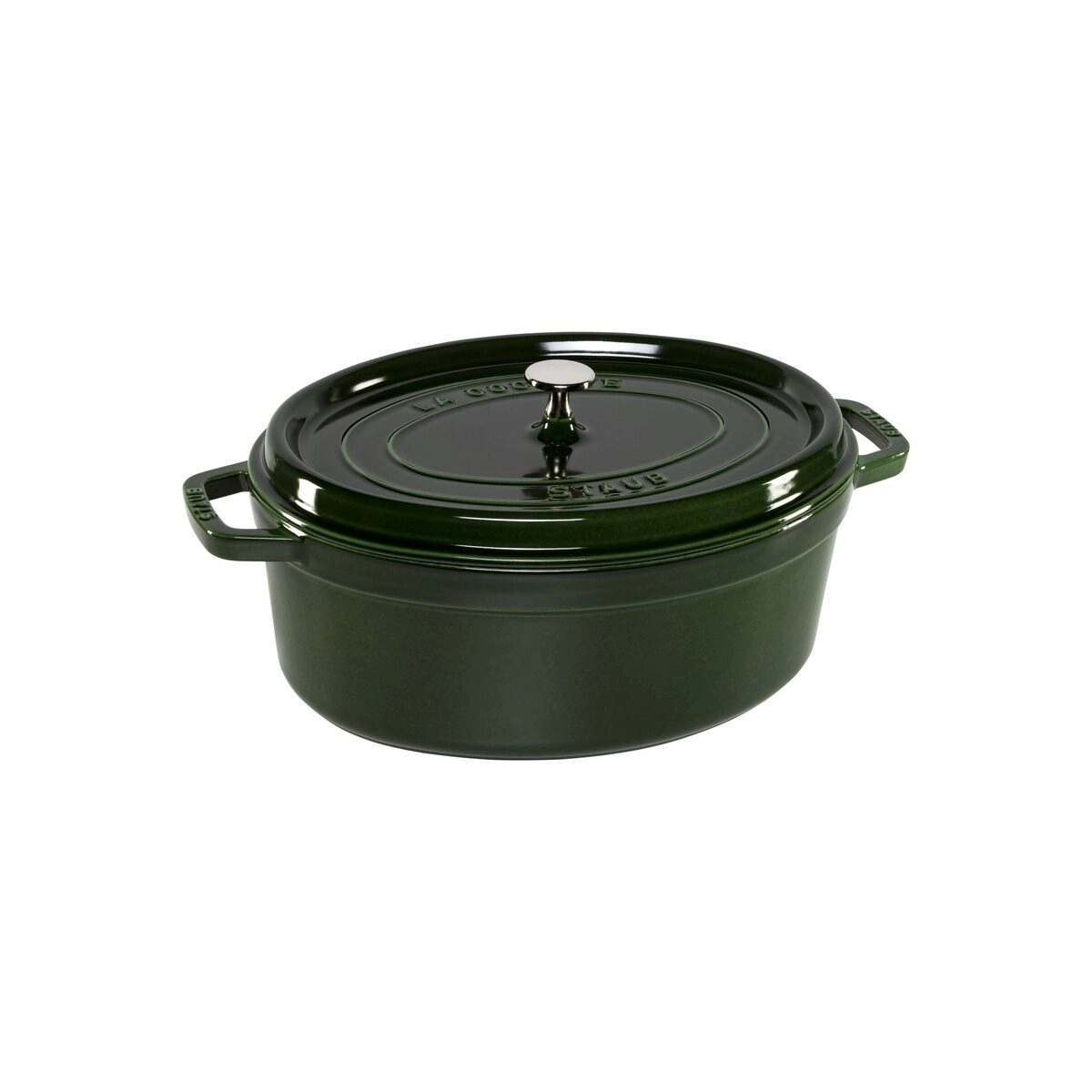 La Cocotte Oval (33cm) Basilikum-grün
