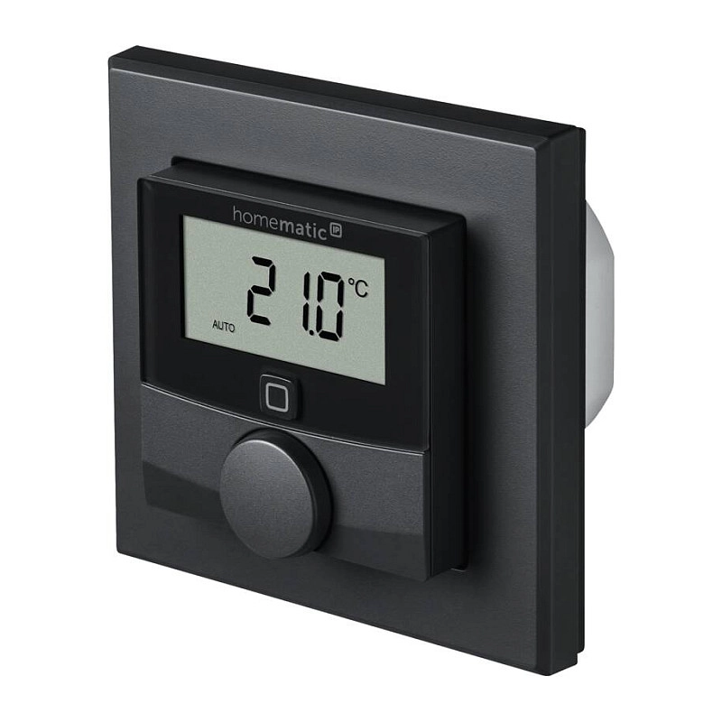 Wandthermostat mit Schaltausgang für Markenschalter anthrazit