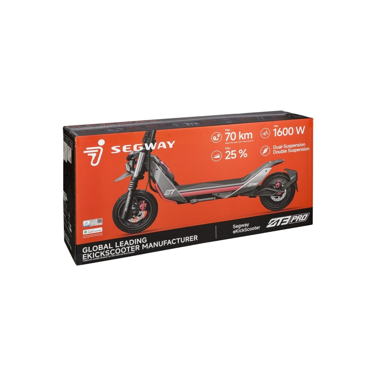 eKickScooter ZT3 Pro D E-Scooter rot/schwarz