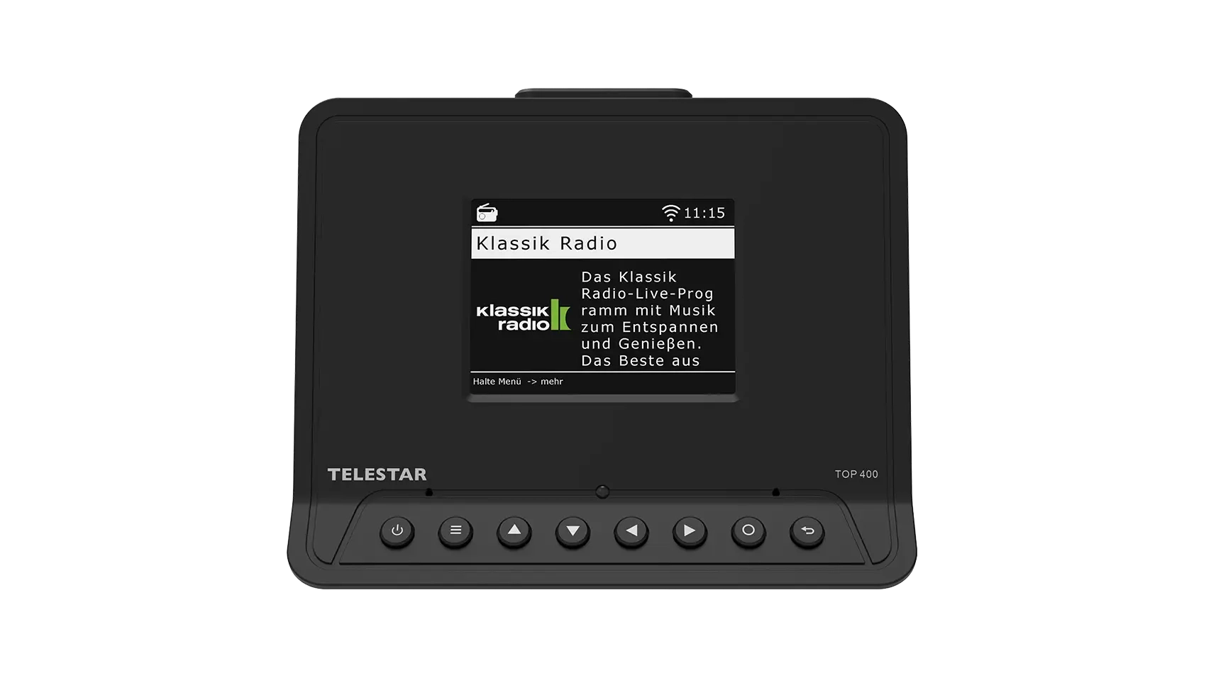 TOP 400 Digitalradio-Empfangsteil mit Bluetooth schwarz