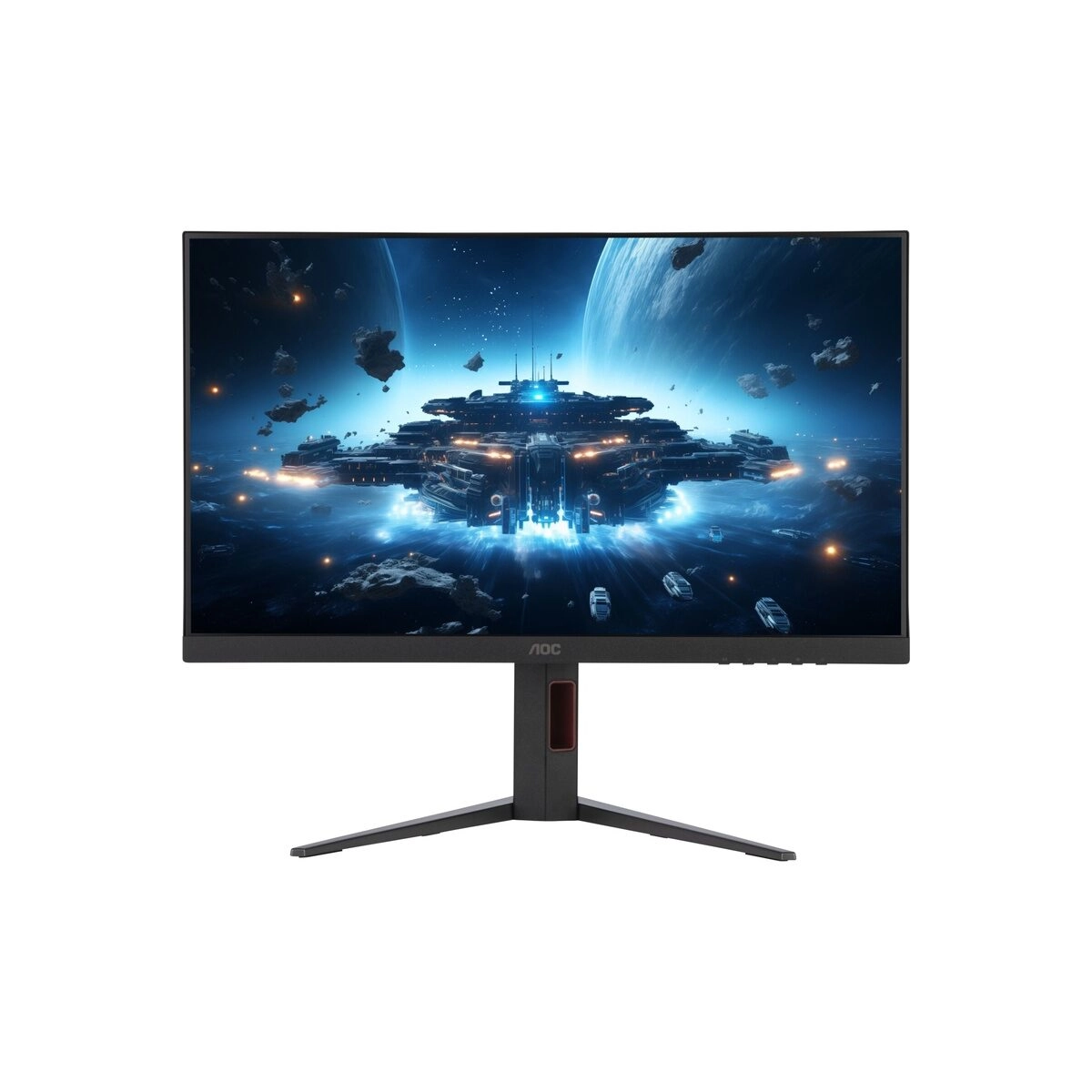 24G4HA 61 cm (24") Gaming Monitor schwarz/rot, Widescreen Full HD (1920x1080), 0,5 ms Reaktionszeit