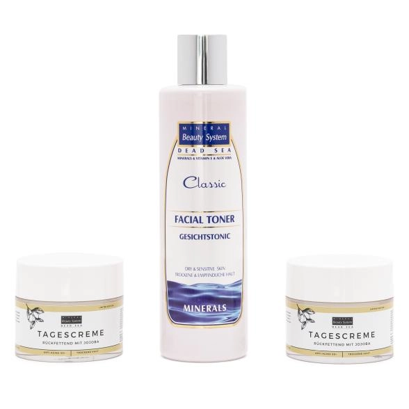 MBS 3er-Set Jojoba Tagescreme 2x50ml+Toner 1x250ml