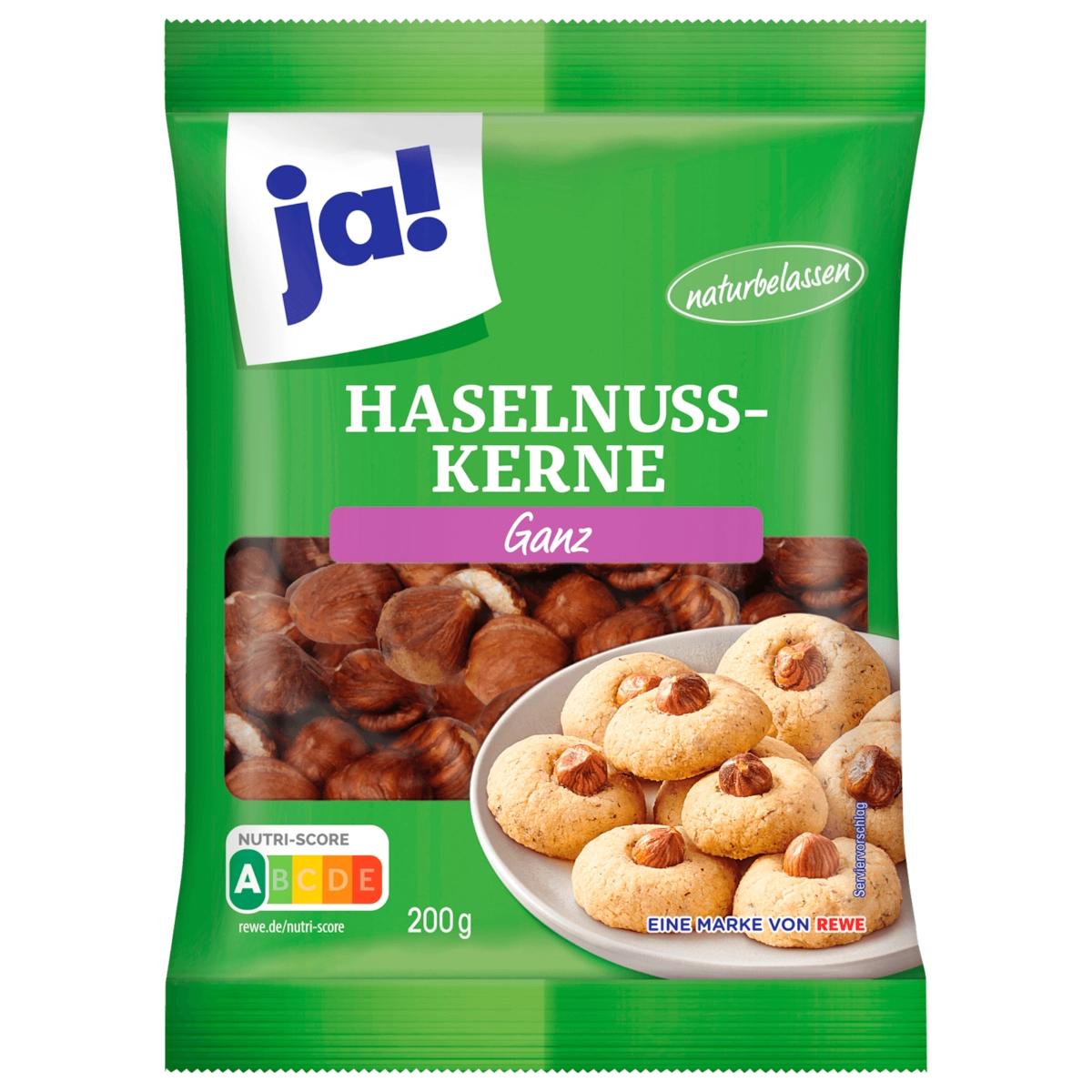 ja! Haselnusskerne ganz 200g