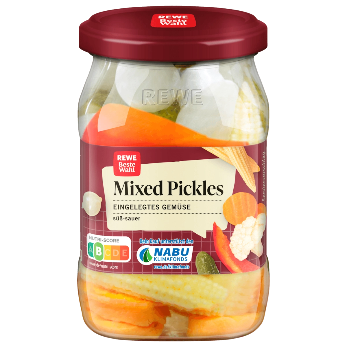 REWE Beste Wahl Mixed Pickles 190g