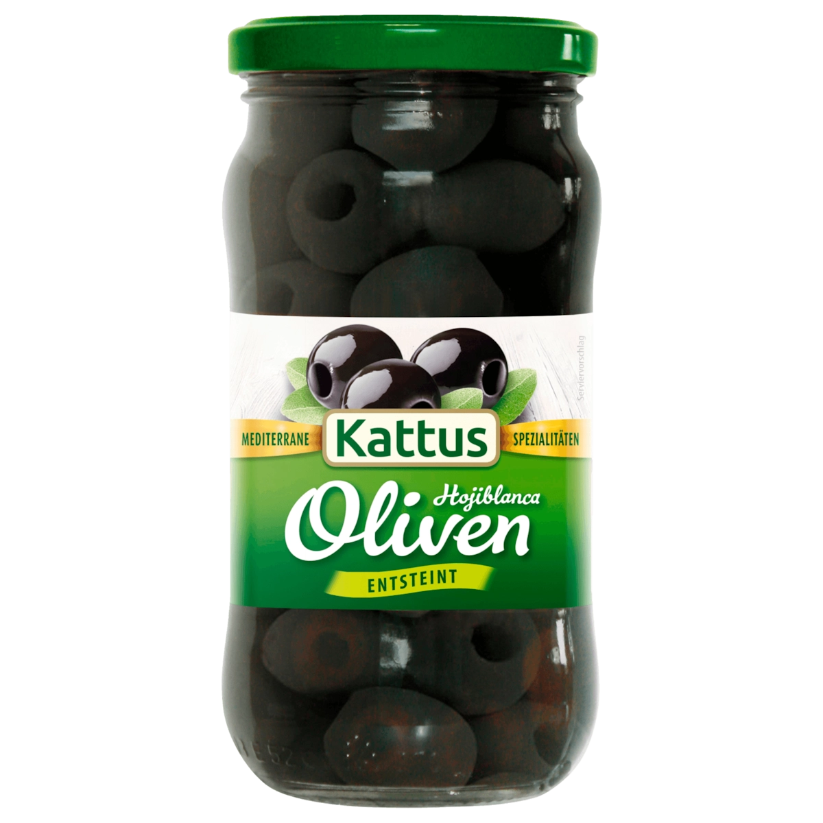 Kattus Schwarze Oliven entsteint 160g