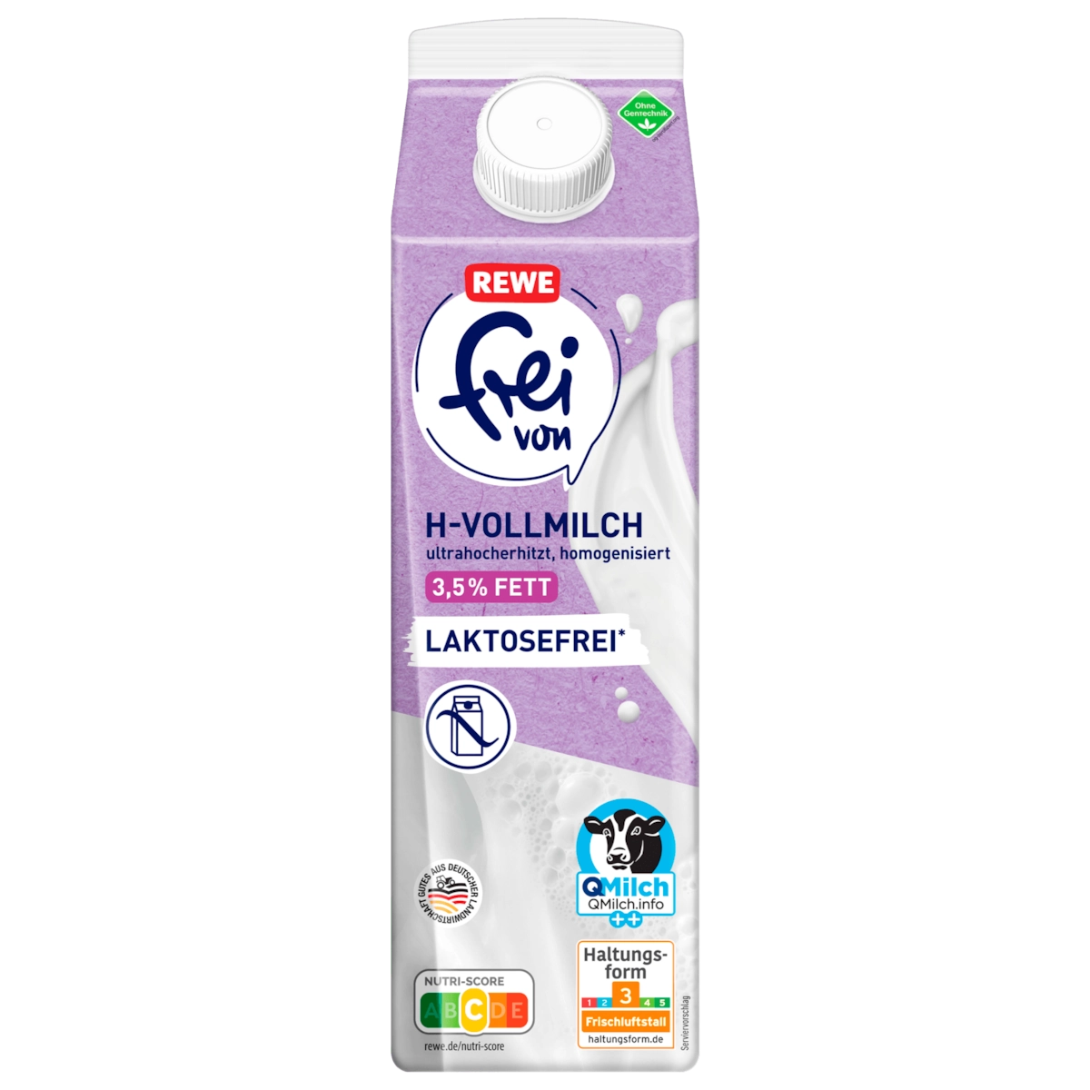 REWE frei von H-Vollmilch laktosefrei 3,5% 1l