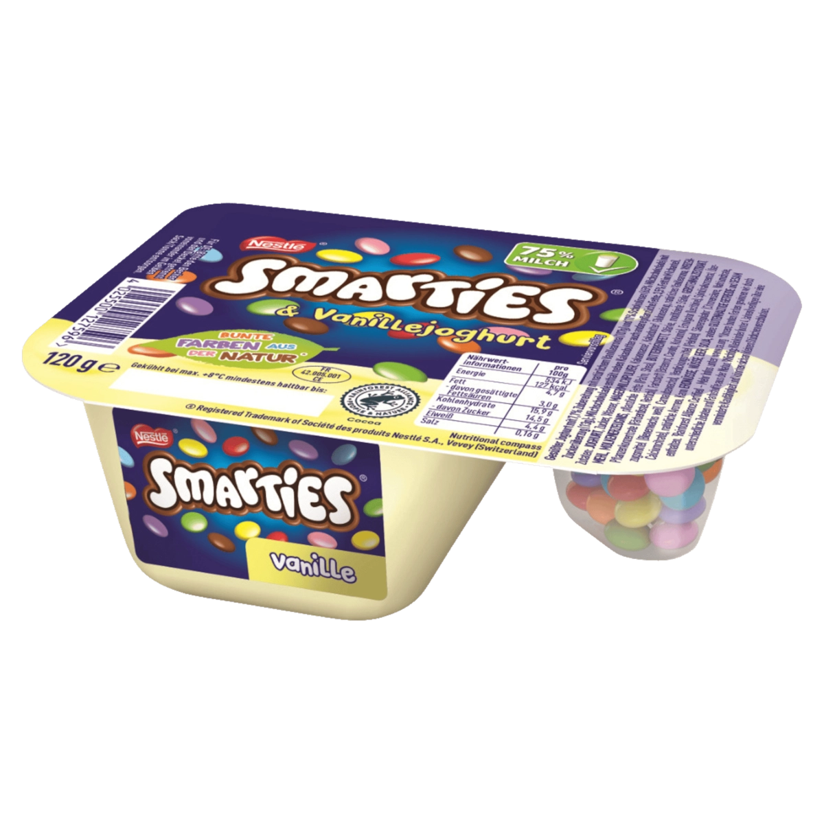 Nestlé Smarties & Vanillejoghurt 120g