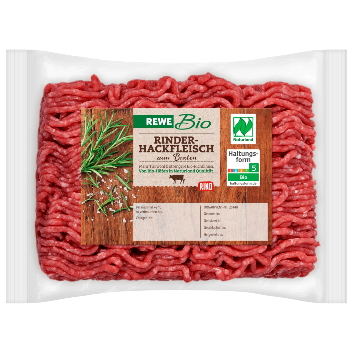 REWE Bio Rinderhackfleisch 400g