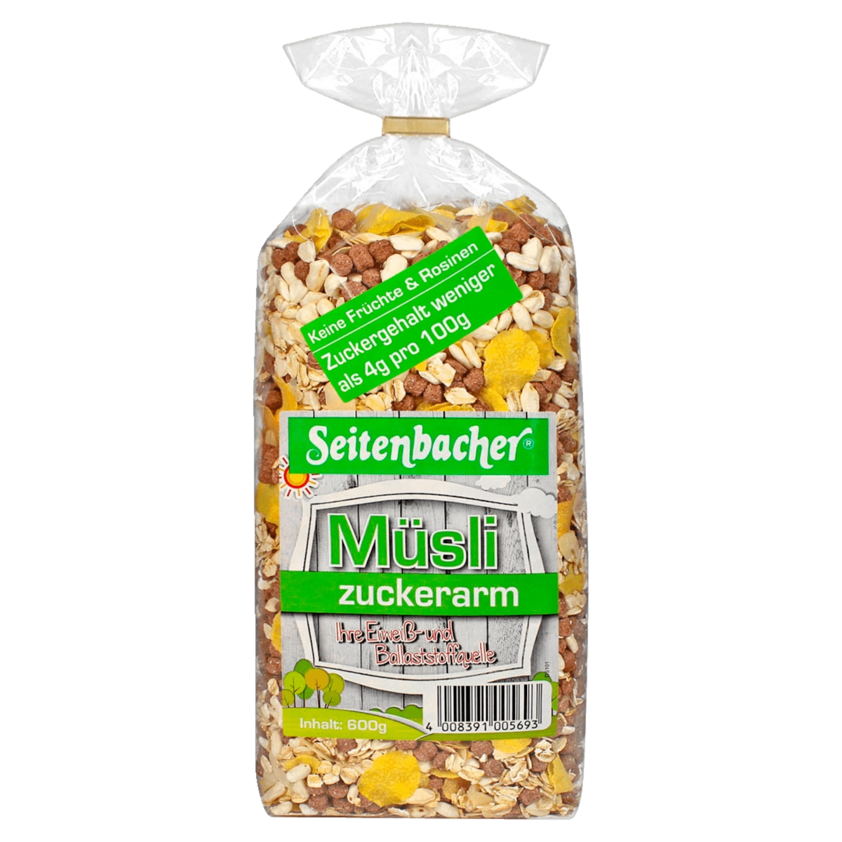 Seitenbacher Müsli zuckerarm 600g