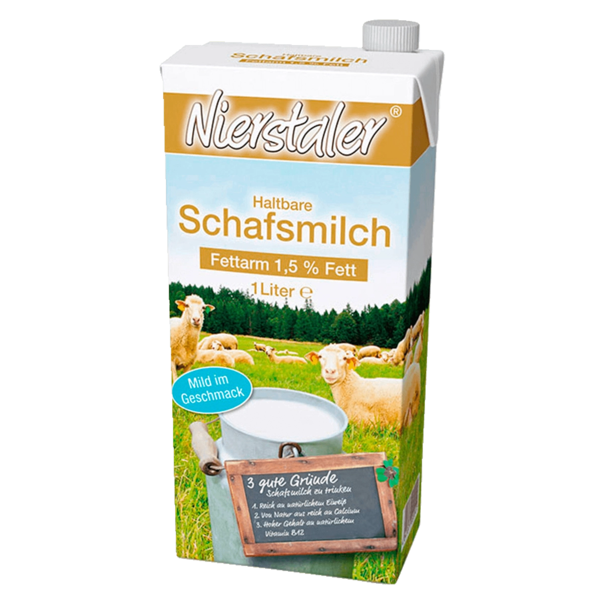 Nierstaler Fettarme Schafsmilch 1,5% 1l