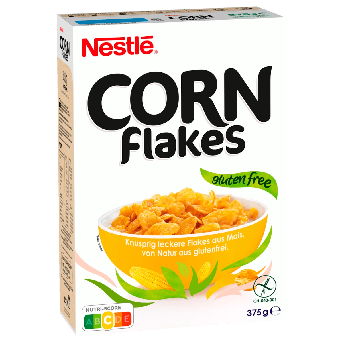 Nestlé Go Free Cornflakes glutenfreie Flakes aus Mais 375g
