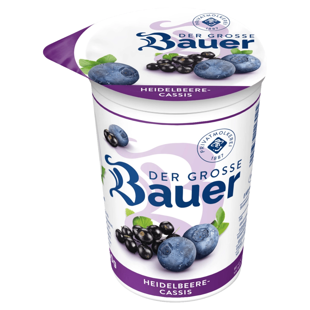 Bauer Fruchtjoghurt Heidelbeere-Cassis 250g