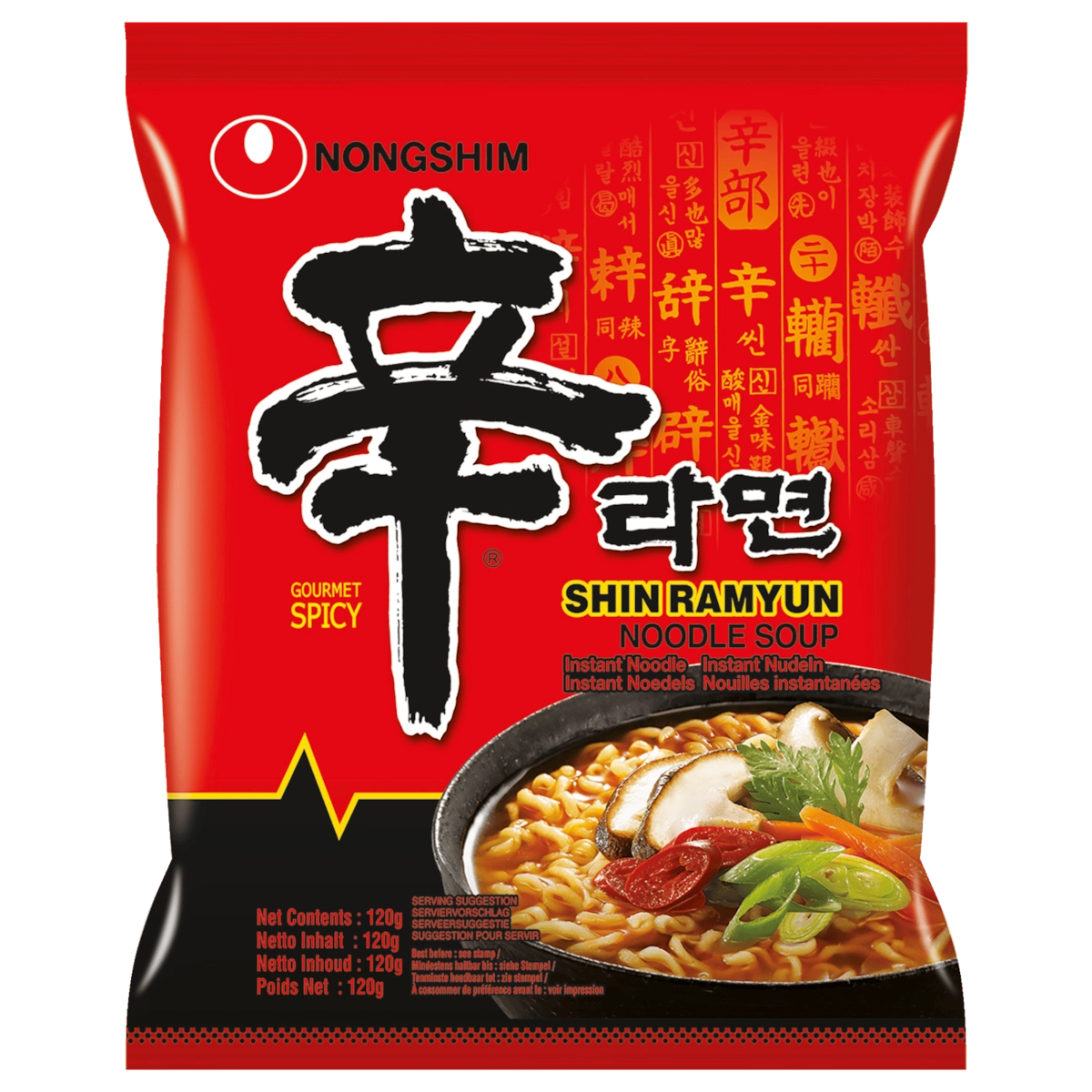 Nongshim Instant Nudelsuppe Spicy 120g