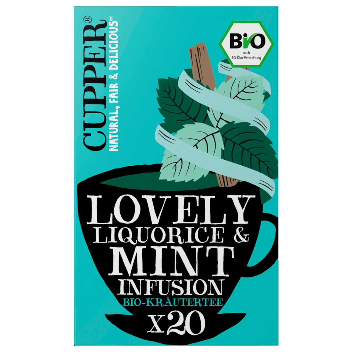 Cupper Bio Tee Süßholz & Minze 30g, 20 Beutel