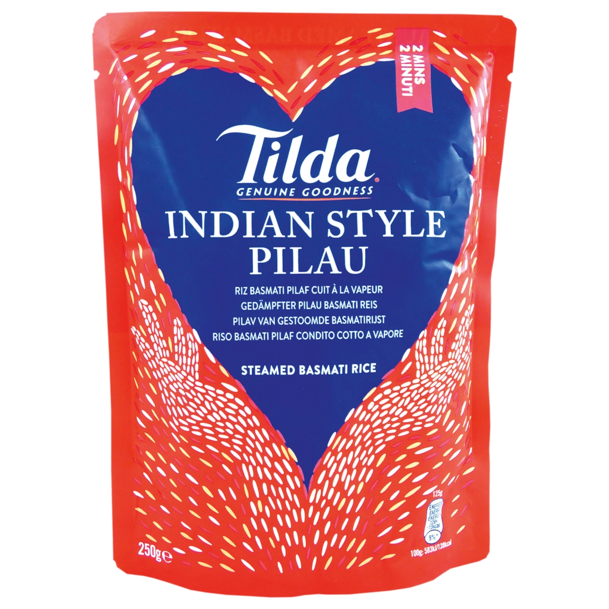 Tilda Indian Style Pilau gedämpfter Basmatireis 250g