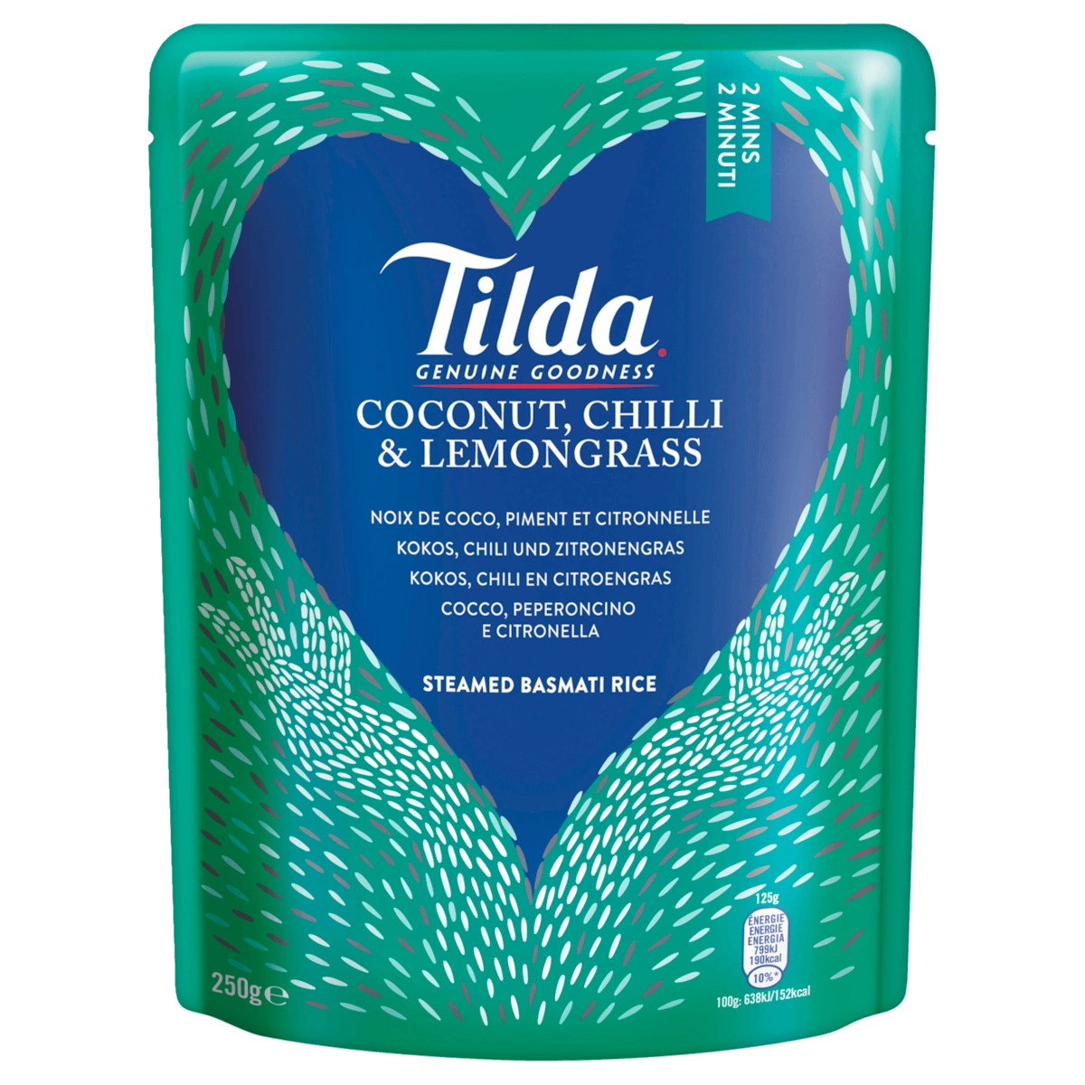 Tilda Steamed Basmati Rice Coconut, Chili & Lemongrass 250g