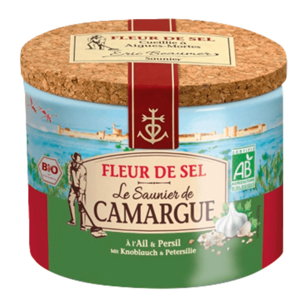 Camargue Fleur de Sel Meersalz mit Bio Knoblauch & Petersilie 125g