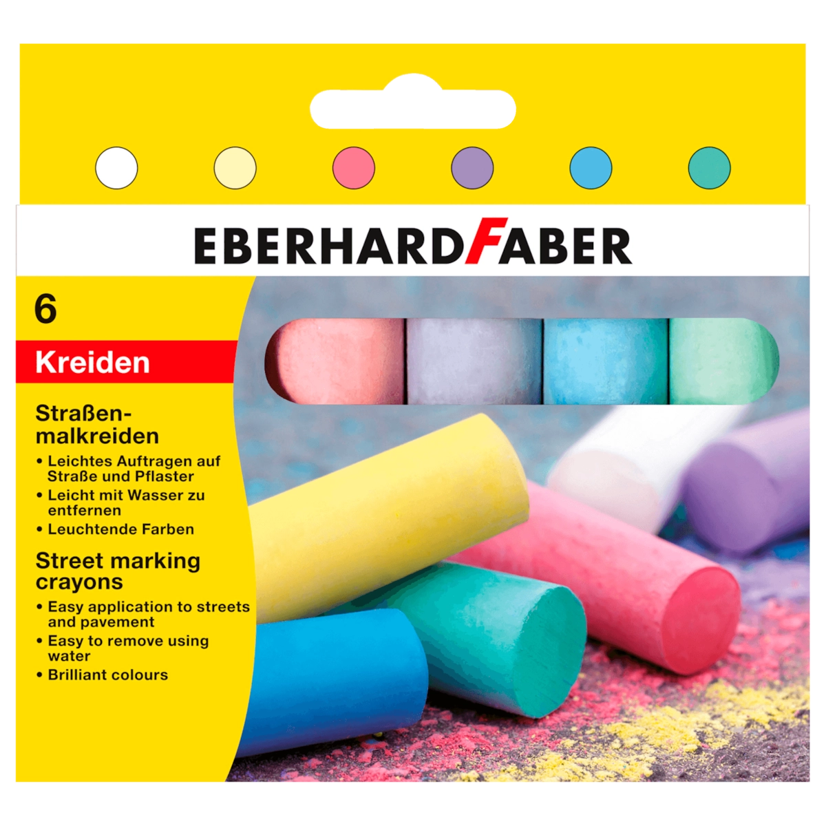 Eberhard Faber Straßenmalkreide 6 Stück