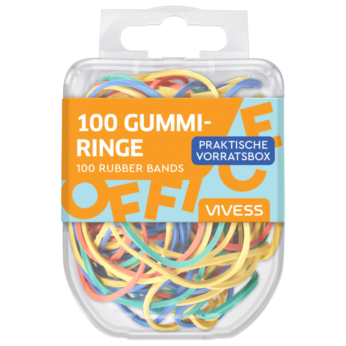 Vivess Gummiringe bunt 100stk
