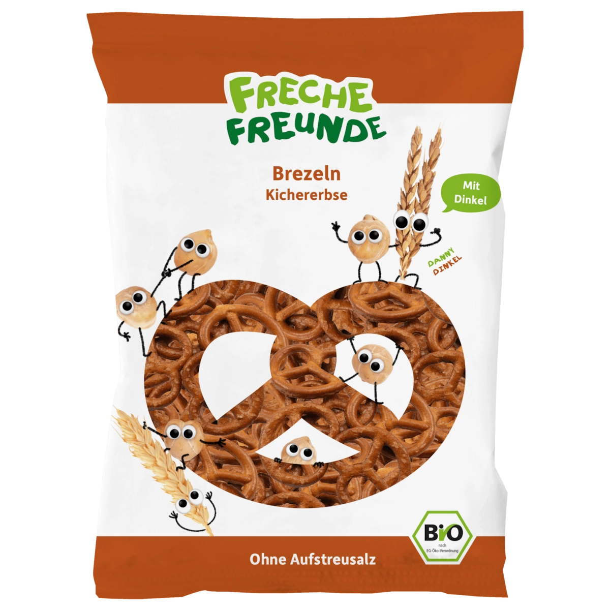 Freche Freunde Bio Laugensnacks Freche Brezeln Kichererbse 75g