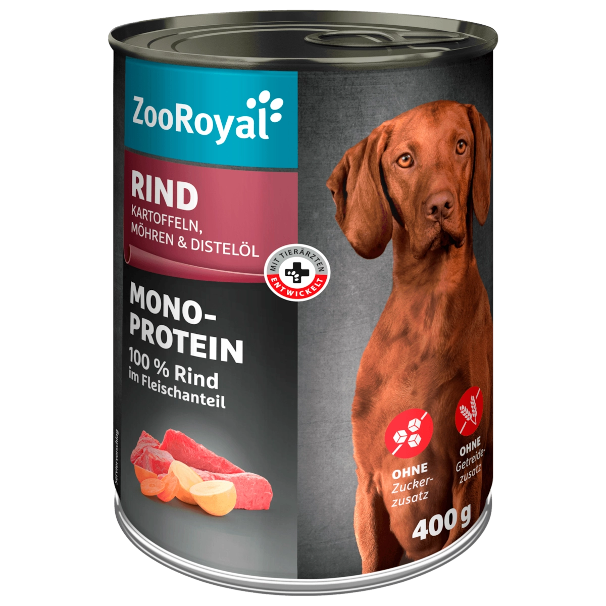ZooRoyal Rind mit Kartoffeln & Möhren 400g