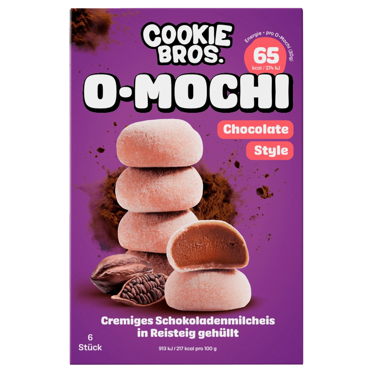 O-Mochi Mochi Eis Kakao 6 Stück, 180g