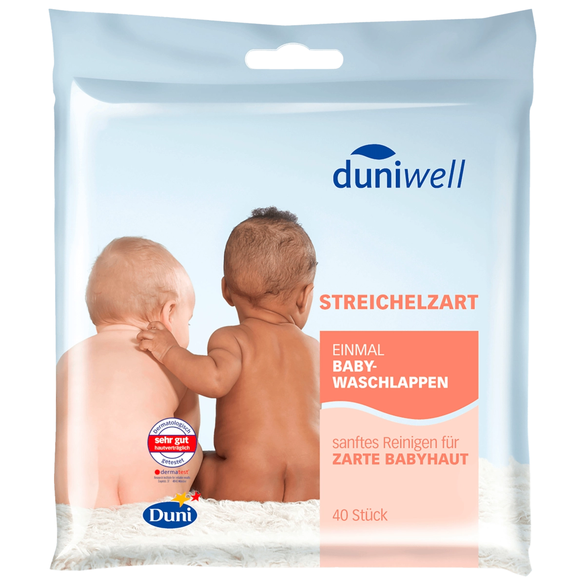 Duniwell Einmal-Baby-Waschlappen 40 Stück