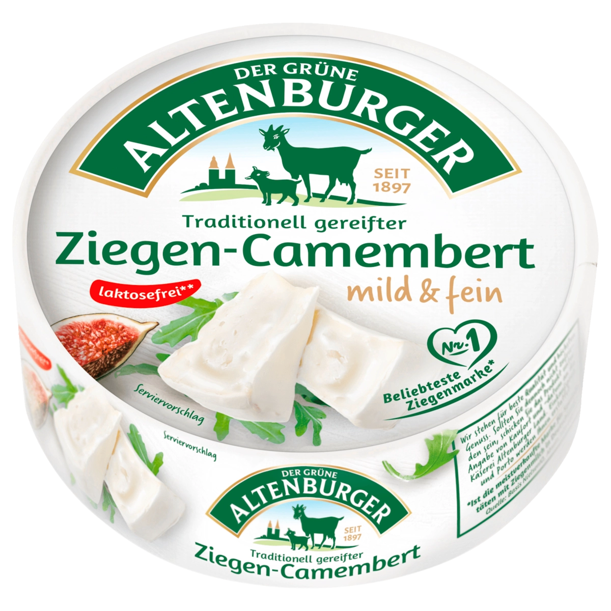 Der Grüne Altenburger Ziegen-Camembert 200g