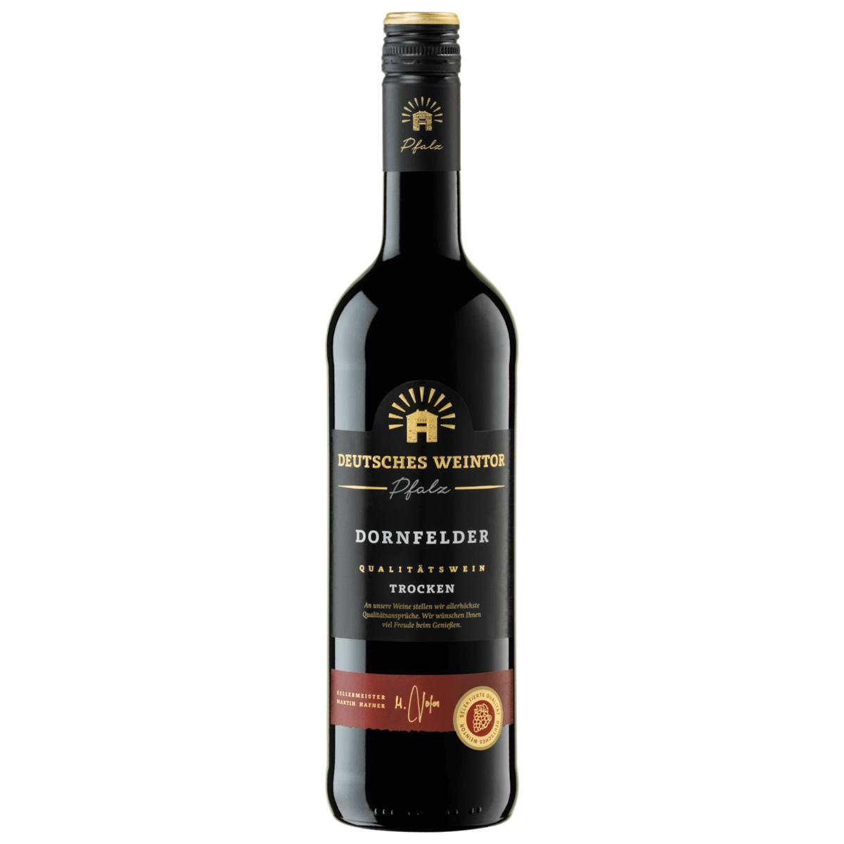 Deutsches Weintor Rotwein Dornfelder QbA trocken 0,75l