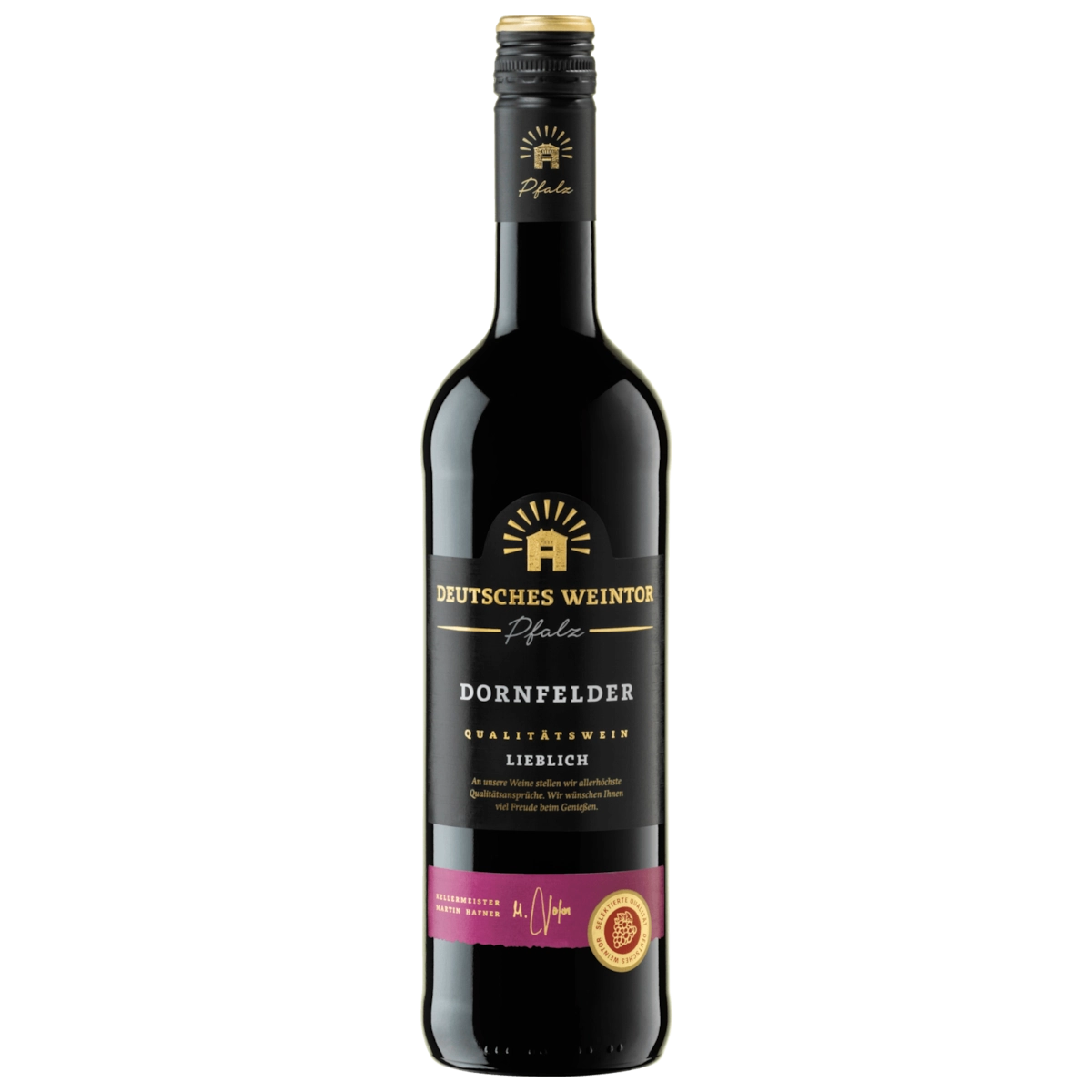 Deutsches Weintor Rotwein Dornfelder QbA lieblich 0,75l