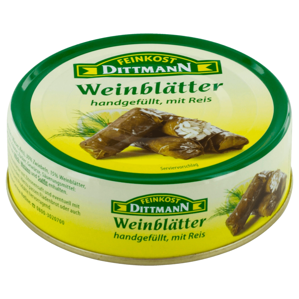 Feinkost Dittmann Weinblätter gefüllt mit Reis 200g
