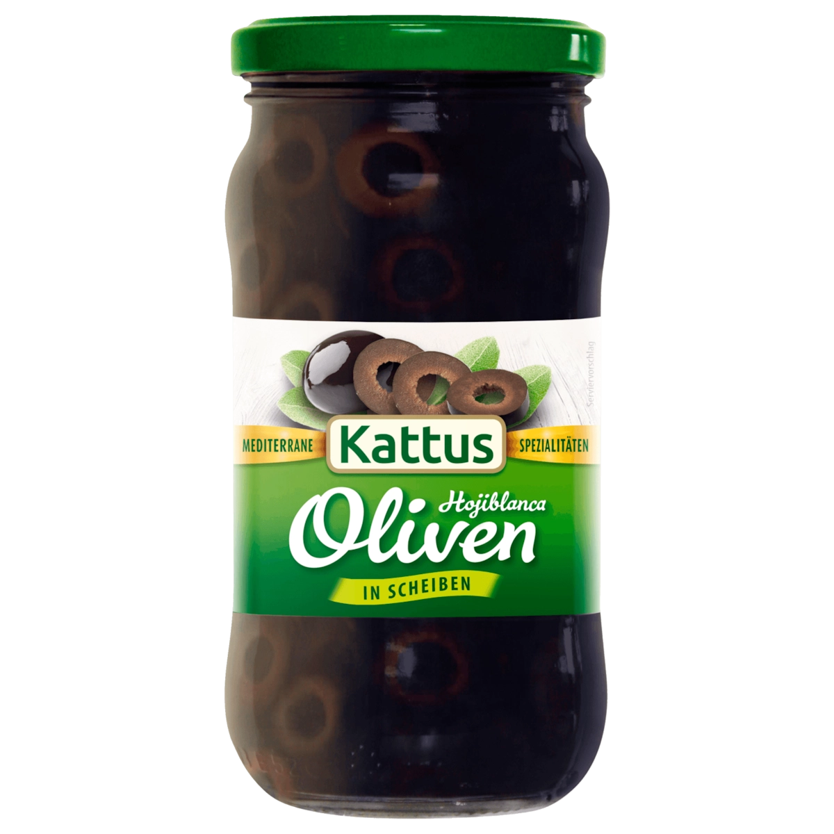 Kattus Schwarze Oliven in Scheiben 170g