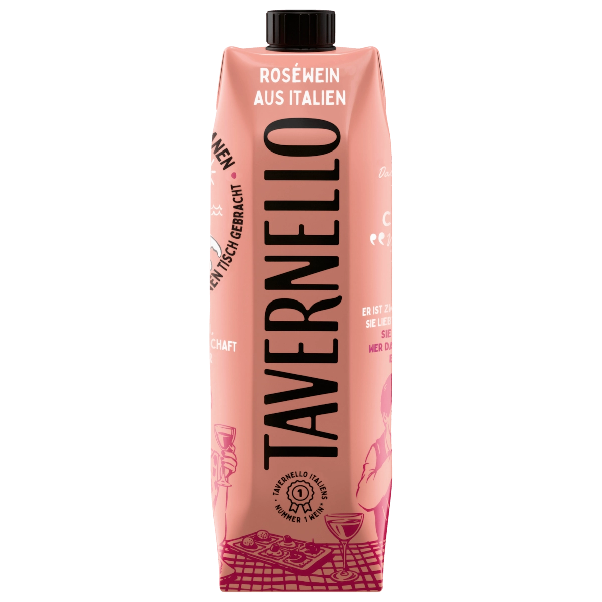Tavernello Rosé Vino Rosato halbtrocken 1l