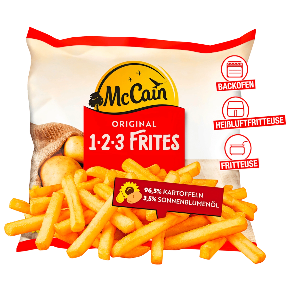 McCain 1.2.3 Frites Original 1,5kg