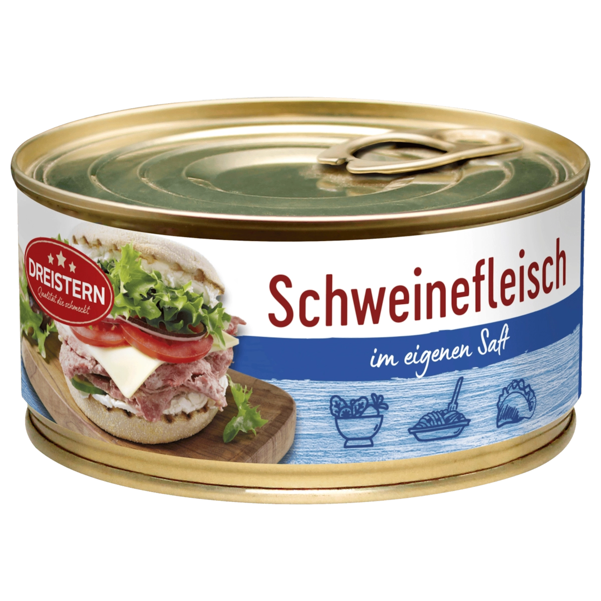 Dreistern Schweinefleisch im eigenen Saft 300g