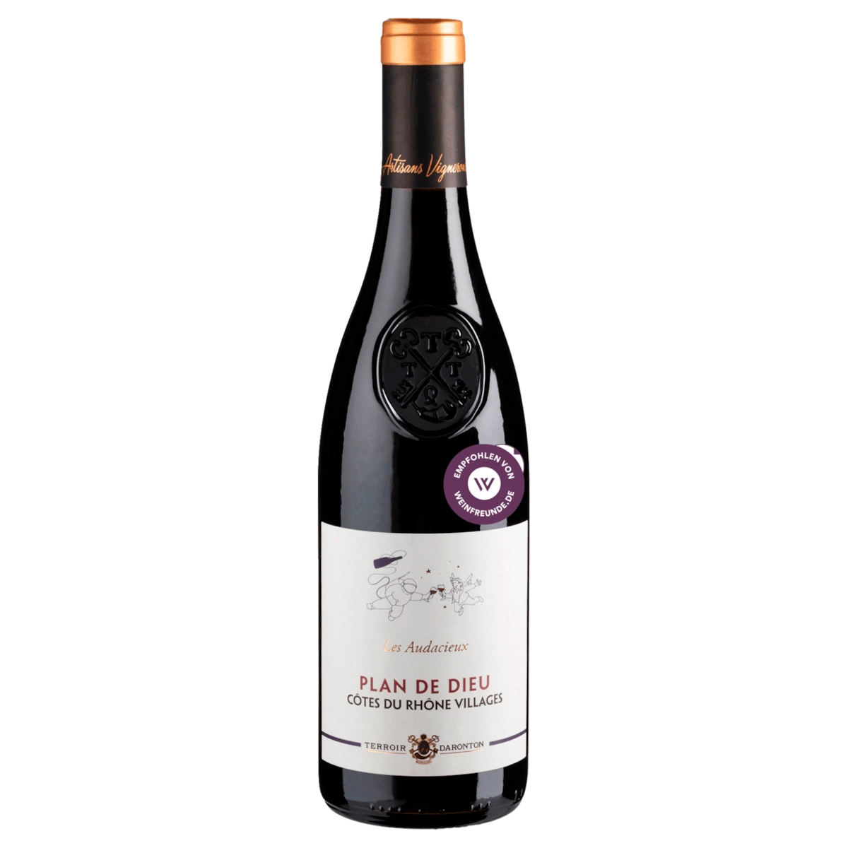 Ortas Côtes du Rhône Villages Rotwein Plan de Dieu Les Audacieux trocken 0,75l