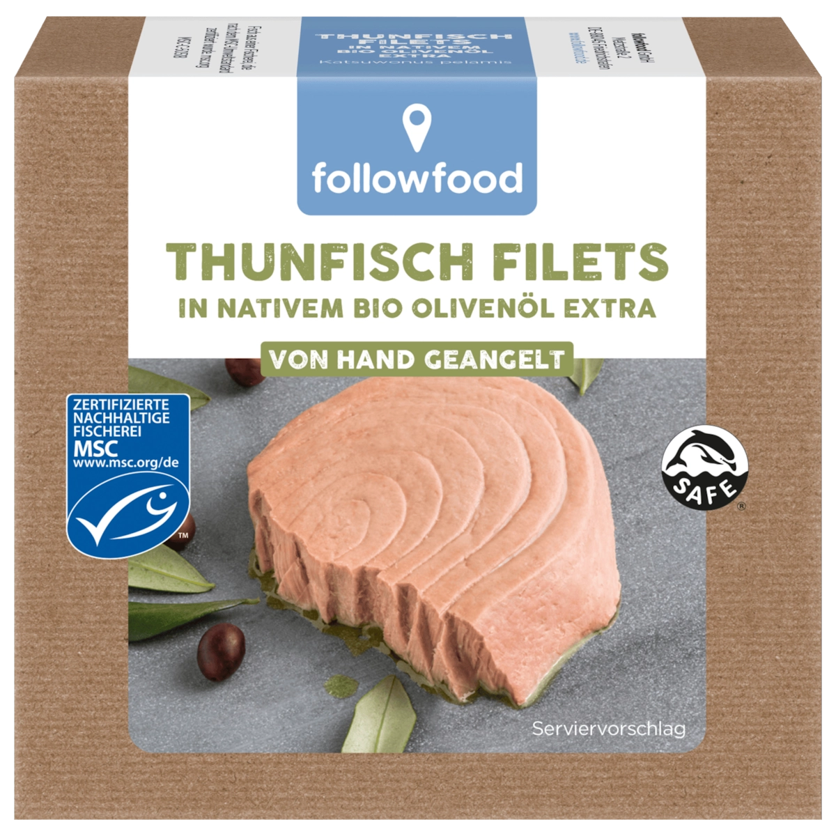 Followfish Thunfisch Filets in nativem Bio-Olivenöl extra 120g