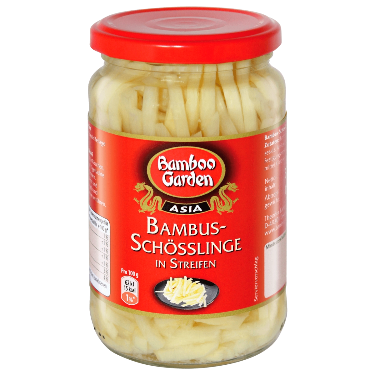 Bamboo Garden Bambusschößlinge in Streifen 180g