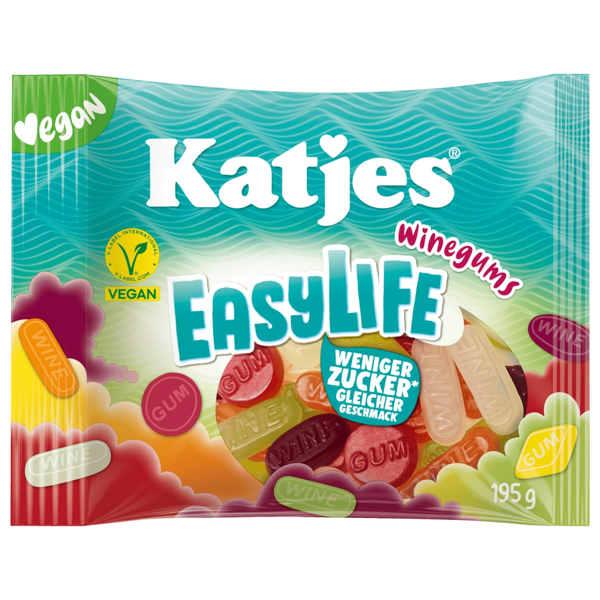 Katjes Easylife Winegums vegan 195g