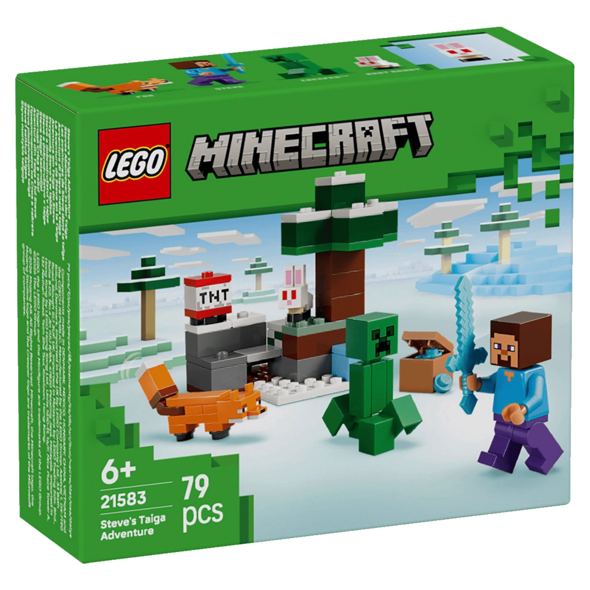 LEGO Minecraft 21583 Steves Abenteuer in der Taiga