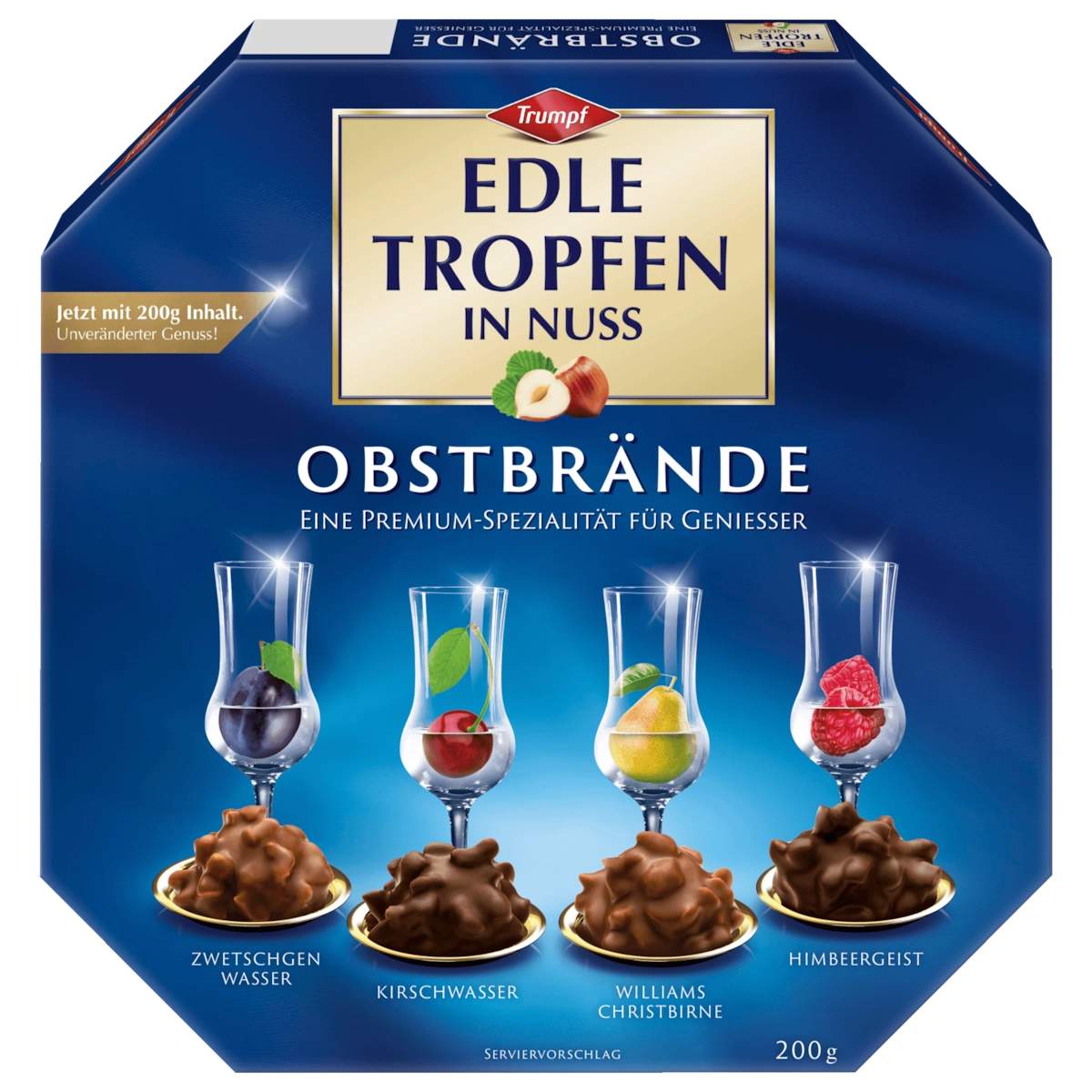 Trumpf Edle Tropfen in Nuss Obstbrände 200g
