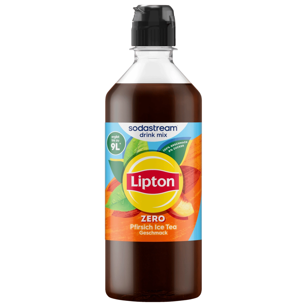Sodastream drink mix Lipton Pfirsich Ice Tea Zero Sirup 440ml